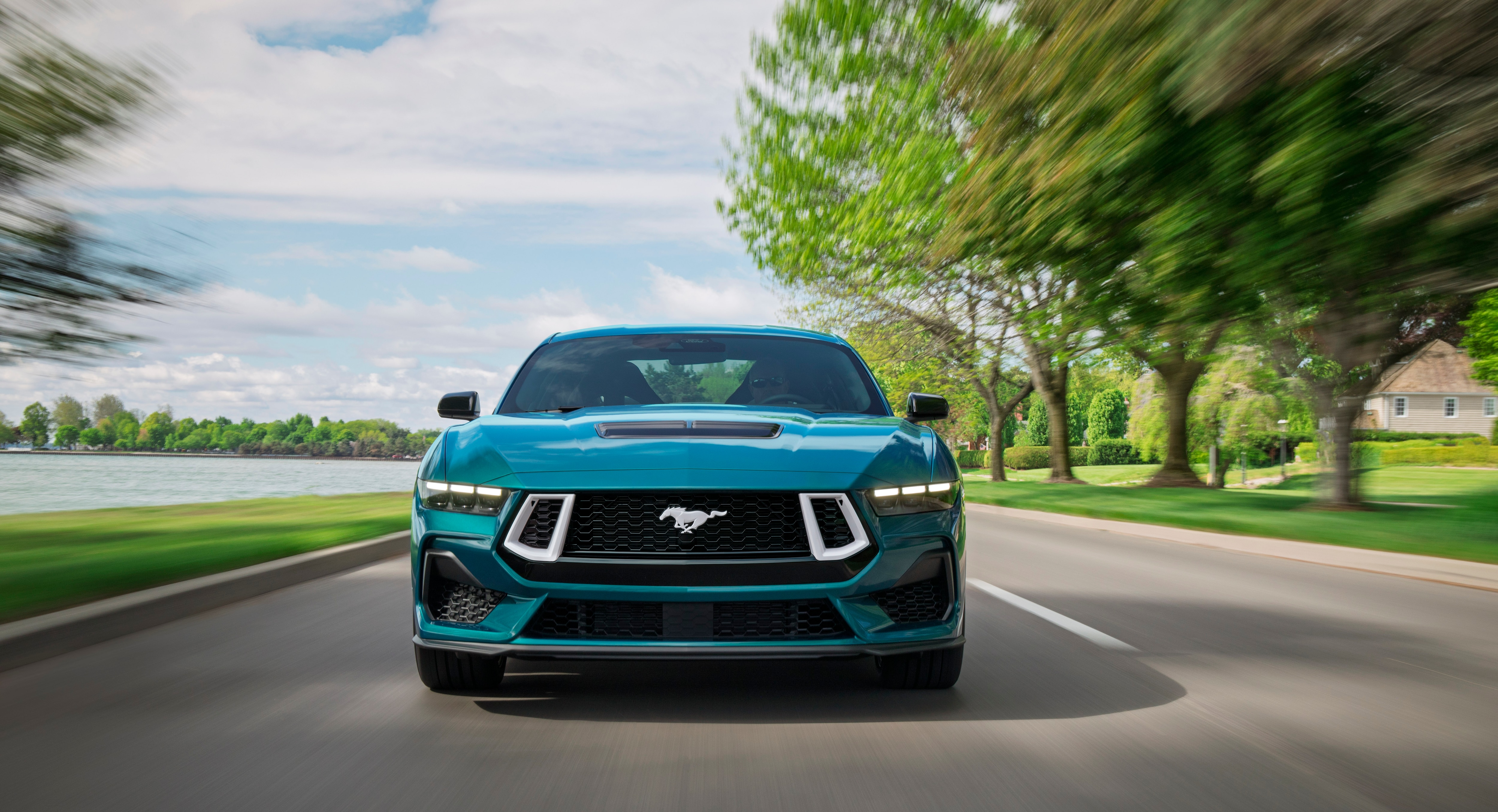 Preproduction 2026 Mustang GT Premium shown with optional equipment and extra cost color.